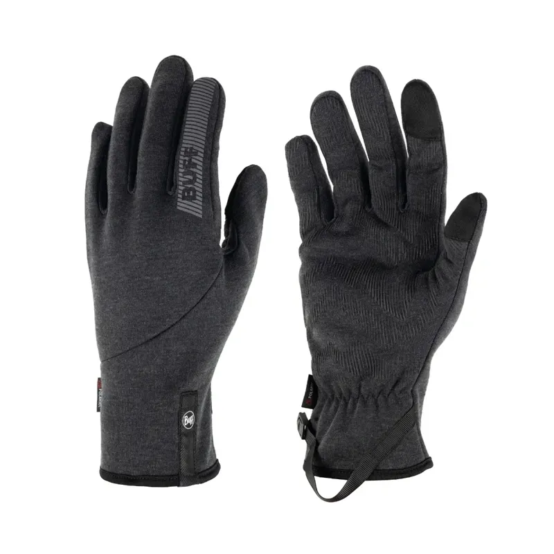 Buff Tech Fleece Gloves in Black