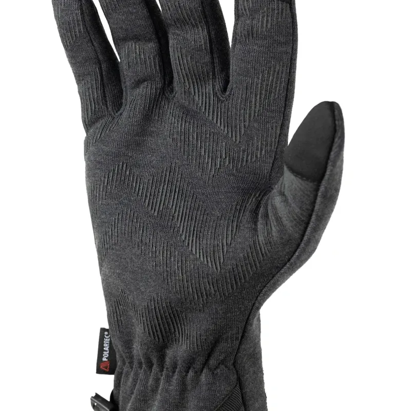 Buff Tech Fleece Gloves in Black-1