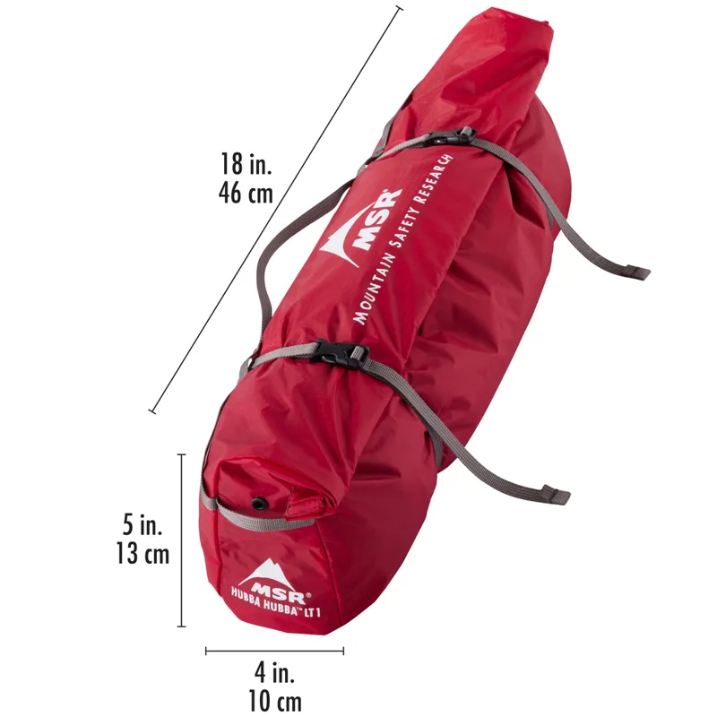 MSR Hubba Hubba LT 1 Person Ultralight Tent in Olive Night-12