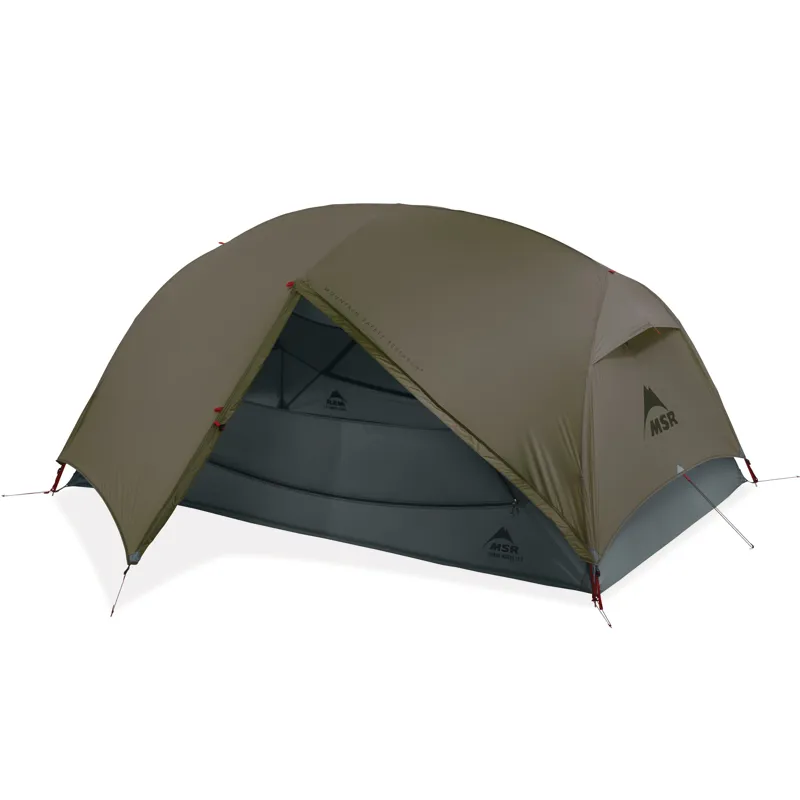 MSR Hubba Hubba LT 2 Person Tent in Olive Night