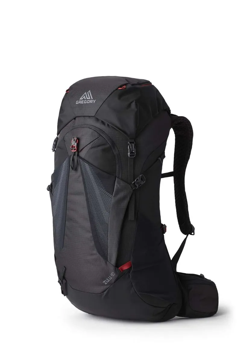 Gregory Zulu 40L Backpack Medium/Large Mens in Volcanic Black