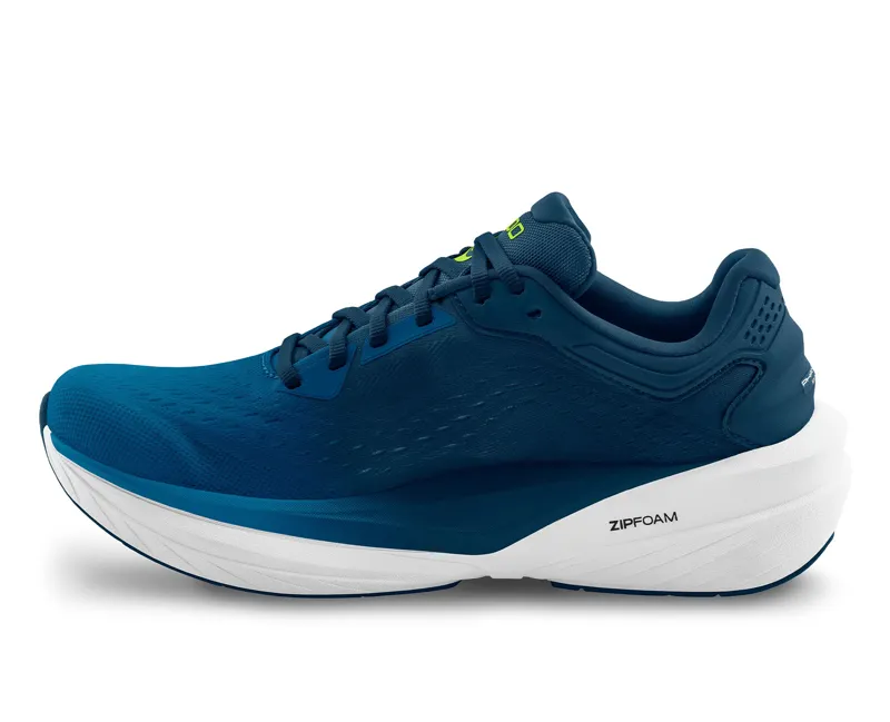 Topo Phantom 4 Wide Running Shoe Mens in Blue/Lime-3