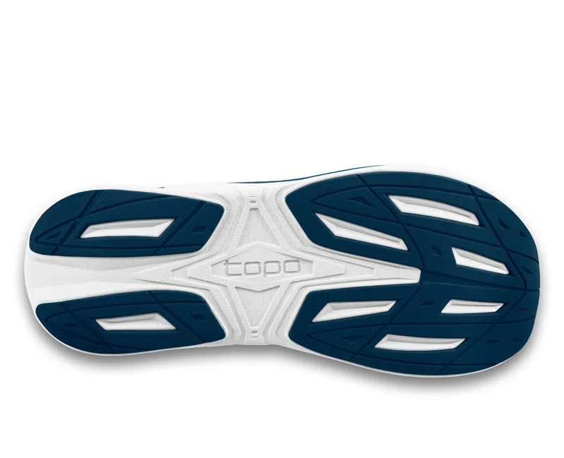Topo Phantom 4 Wide Running Shoe Mens in Blue/Lime-1