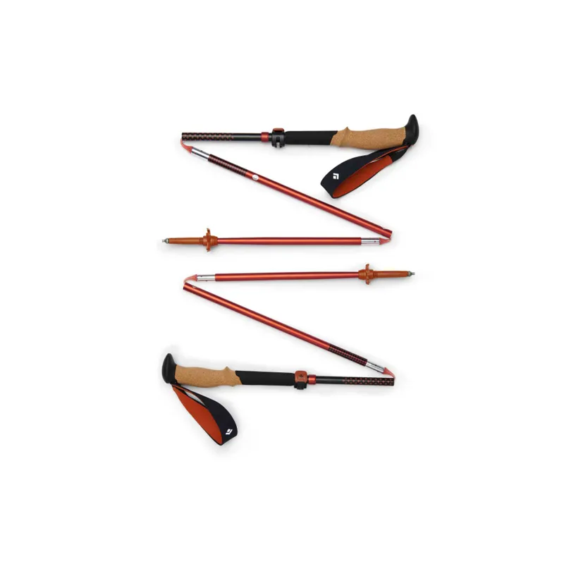 Black Diamond Pursuit FLZ Trekking Poles in Black-Octane