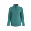 Weird Fish Beye Eco 1/4 Zip Grid Fleece Womens in Leaf Green