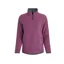Weird Fish Beye Eco 1/4 Zip Grid Fleece Womens in Purple Wine
