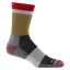 Darn Tough Heady Stripe Micro Crew Lightweight Mens in Ash