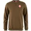 Fjallraven 1960 Logo Badge Sweater Mens in Dark Oak