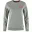 Fjallraven 1960 Logo Badge Sweater Womens in Grey/Melange