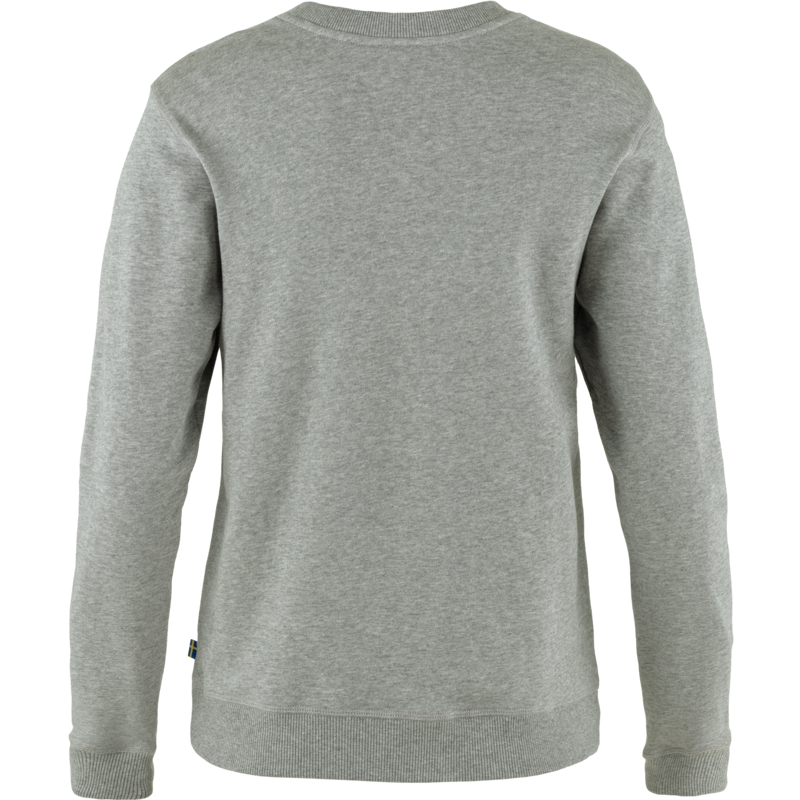 Fjallraven 1960 Logo Badge Sweater Womens in Grey/Melange-1