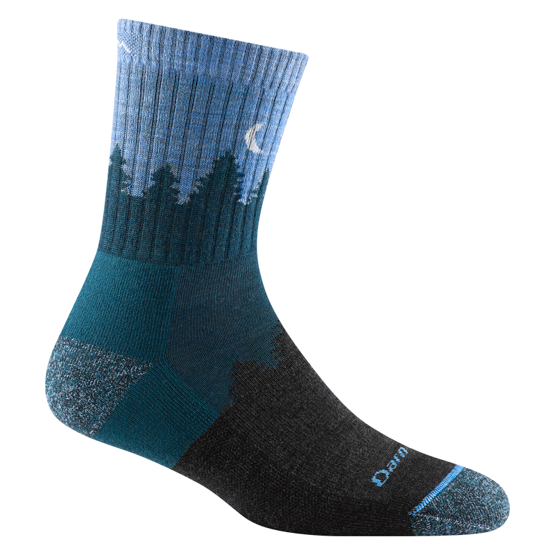 Darn Tough Treeline Micro Crew Midweight Socks Womens in Blue
