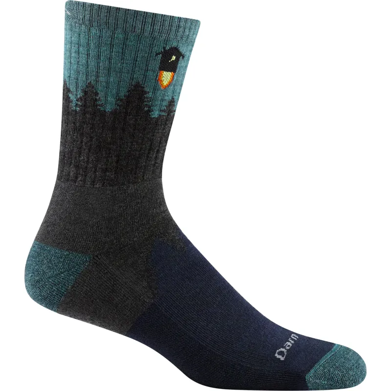 Darn Tough Number 2 Micro Crew Midweight Hiking Socks Mens in Gray