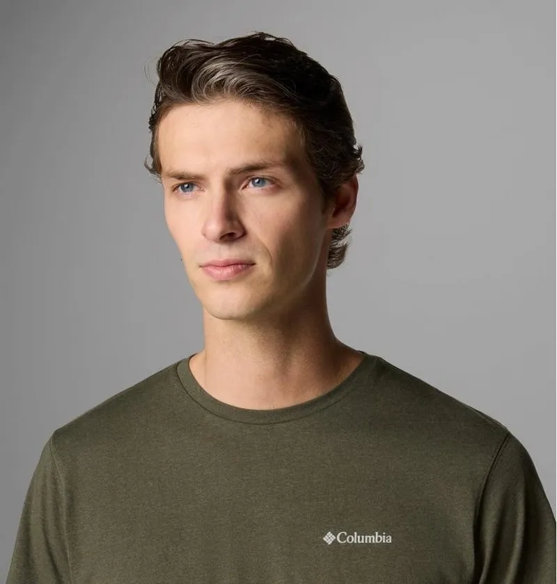 Columbia Thistletown Hills SS T-Shirt Men's in Greenscape Heather-2