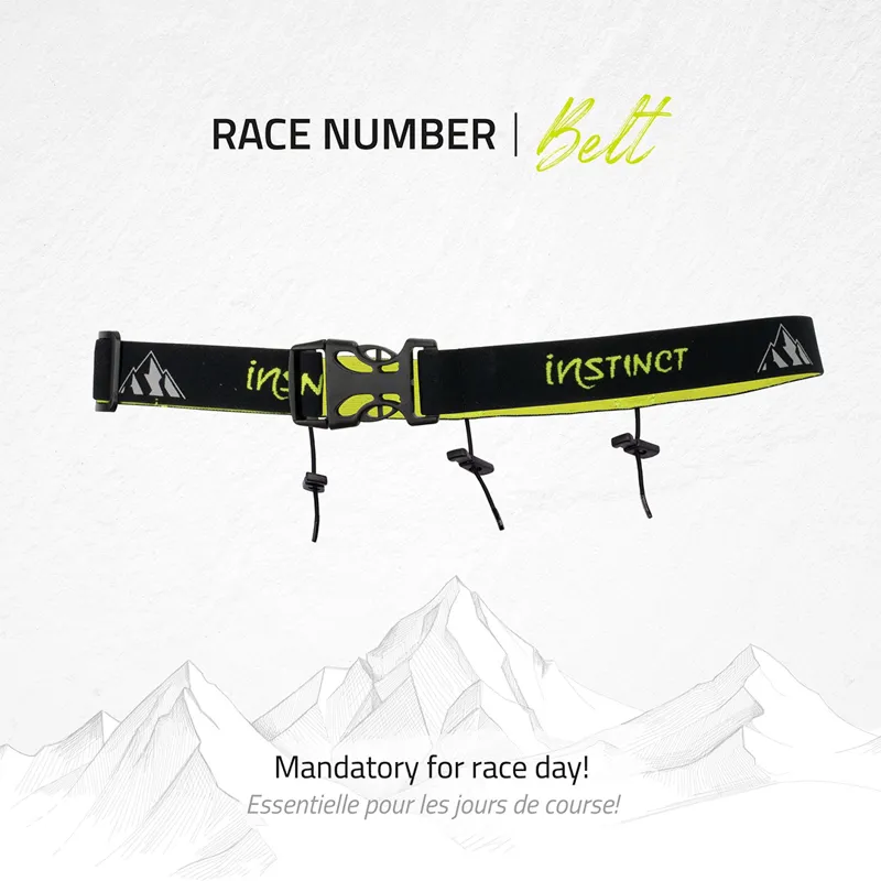 Instinct Race Number Belt in Black-5