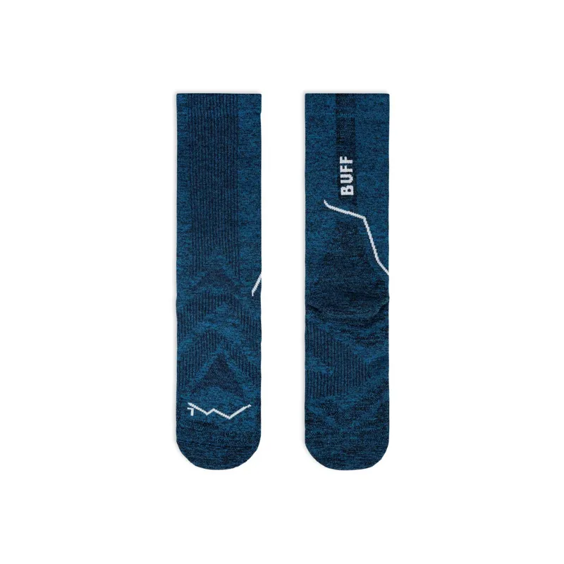 Buff Dryflx Crew Socks in Blue-2
