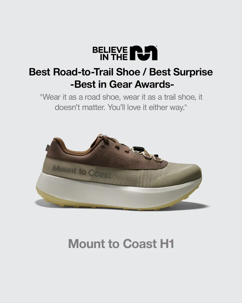 Mount To Coast H1 Road To Trail Running Shoe Womens in White Sands-10