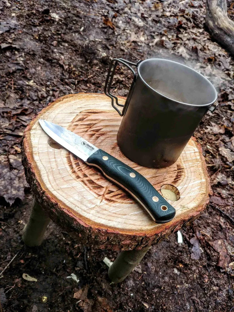 Casstrom No.10 Swedish Forest Knife Stainless Steel Green Micarta-4