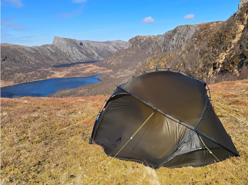 Nortent Vern 2 Silnylon 3S Tent with Footprint in Army Green-1