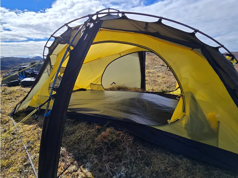 Nortent Vern 2 Silnylon 3S Tent with Footprint in Army Green-12