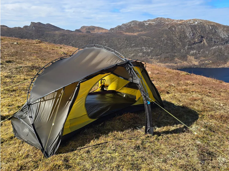 Nortent Vern 2 Silnylon 3S Tent with Footprint in Army Green-7