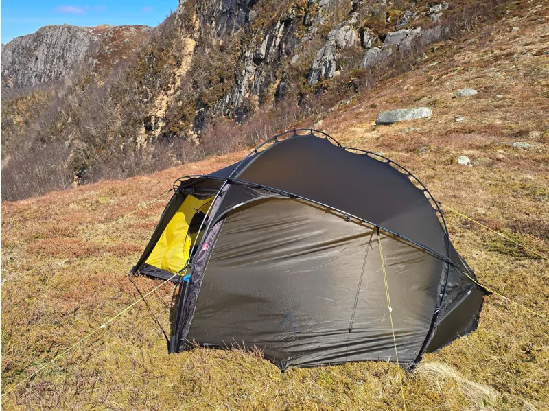 Nortent Vern 2 Silnylon 3S Tent with Footprint in Army Green-5