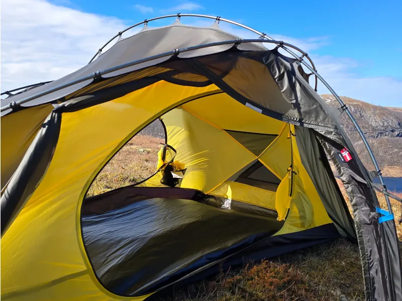 Nortent Vern 2 Silnylon 3S Tent with Footprint in Army Green-11