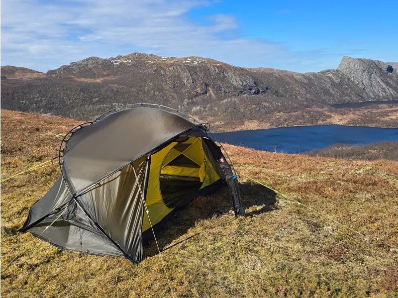 Nortent Vern 2 Silnylon 3S Tent with Footprint in Army Green-6