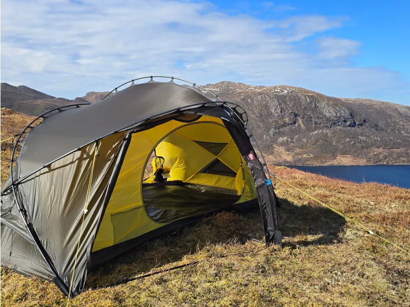 Nortent Vern 2 Silnylon 3S Tent with Footprint in Army Green-10