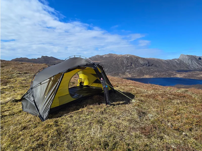 Nortent Vern 2 Silnylon 3S Tent with Footprint in Army Green-9