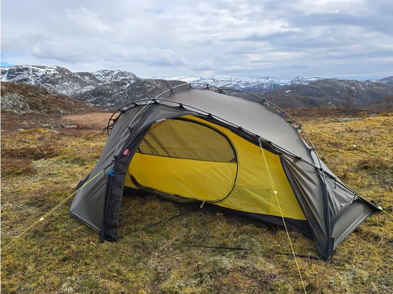 Nortent Vern 1 Silnylon 3S Tent with Footprint in Army Green