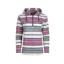 Weird Fish Lana 1/4 Zip Stripe Micro Fleece Womens in Purple