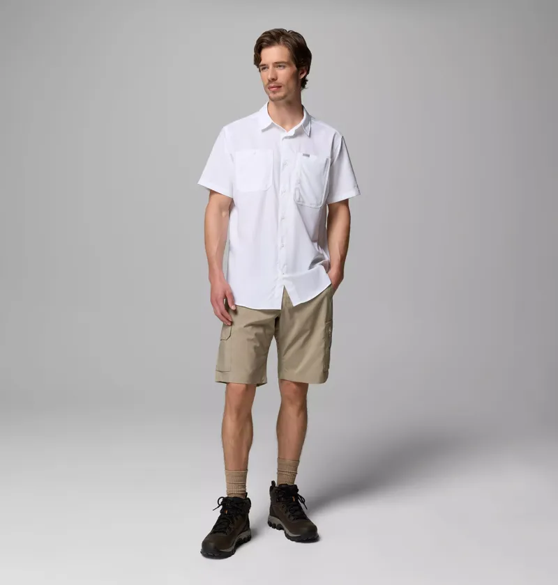 Columbia Silver Ridge Utility Cargo Short Mens in Stone Green-1