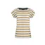 Weird Fish Bowe Organic Striped Jersey Top Womens in Deep Amber