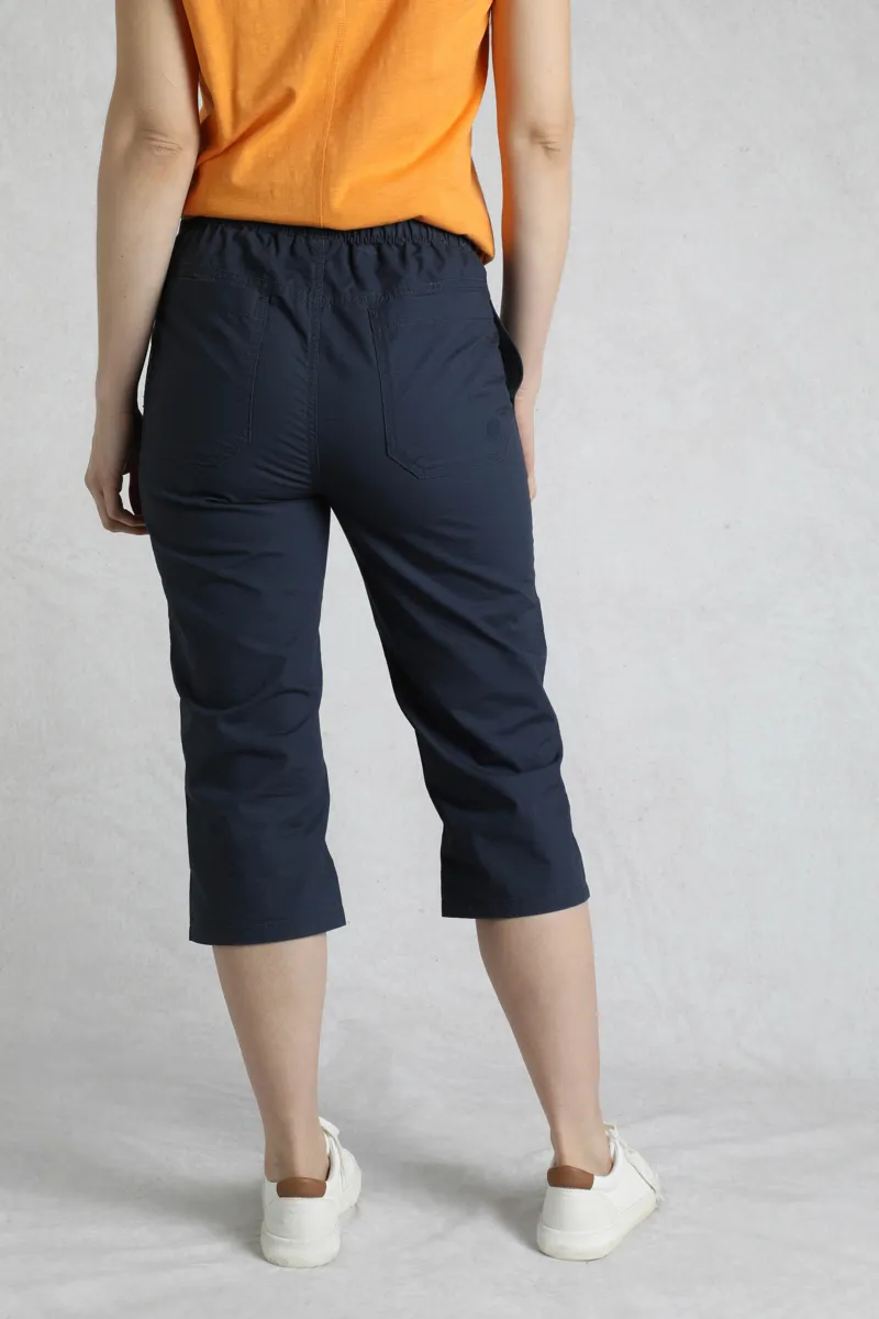 Weird Fish Anyar Ripstop Trousers in Navy-3