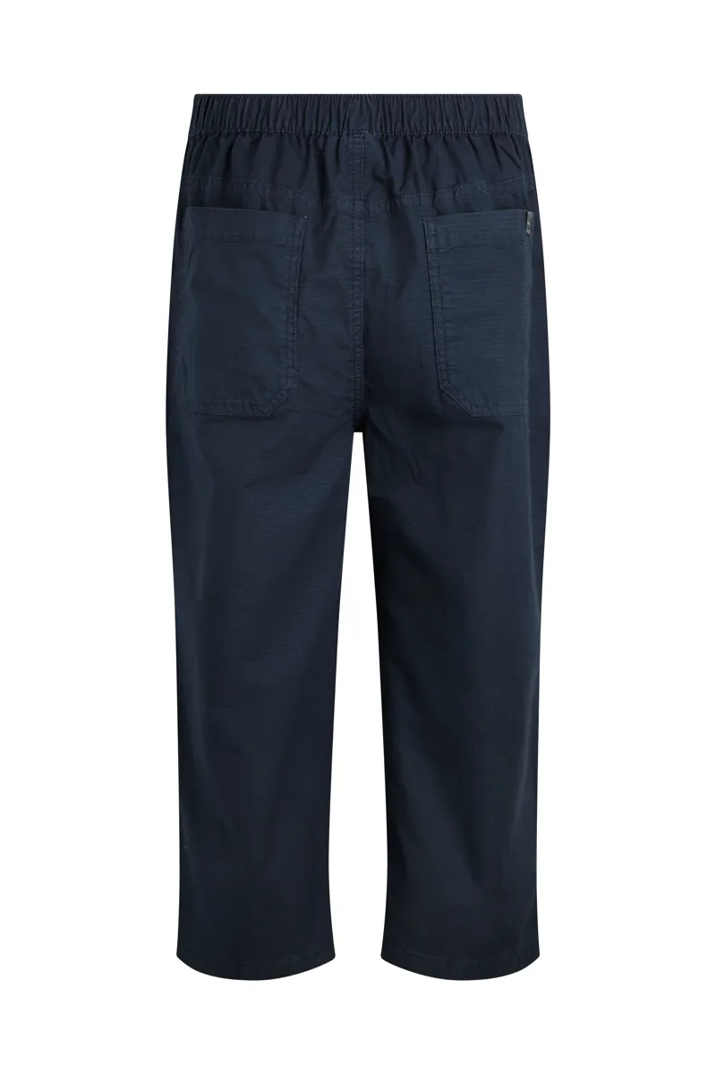Weird Fish Anyar Ripstop Trousers in Navy-1