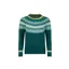 Weird Fish Lowell Eco Fair Isle Jumper Womens in Deep Teal