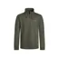 Weird Fish Brampton Branded Quarter Zip Sweater Mens in Fir Green