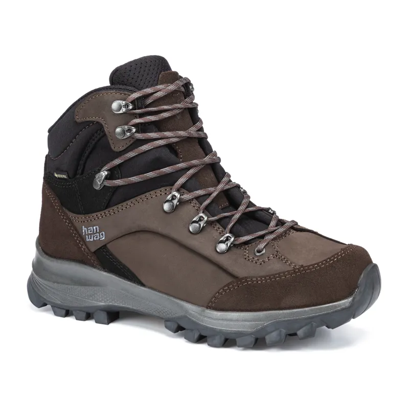 Hanwag Alta Bunion II GTX Hiking Boots Womens in Mocca/Black