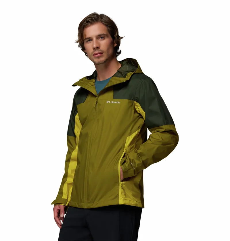 Columbia Inner Limits III Waterproof Jacket Mens in Mossy Green/Greenscape/Antique Moss-1