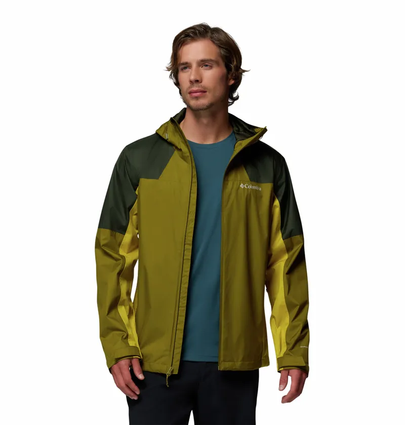 Columbia Inner Limits III Waterproof Jacket Mens in Mossy Green/Greenscape/Antique Moss-2