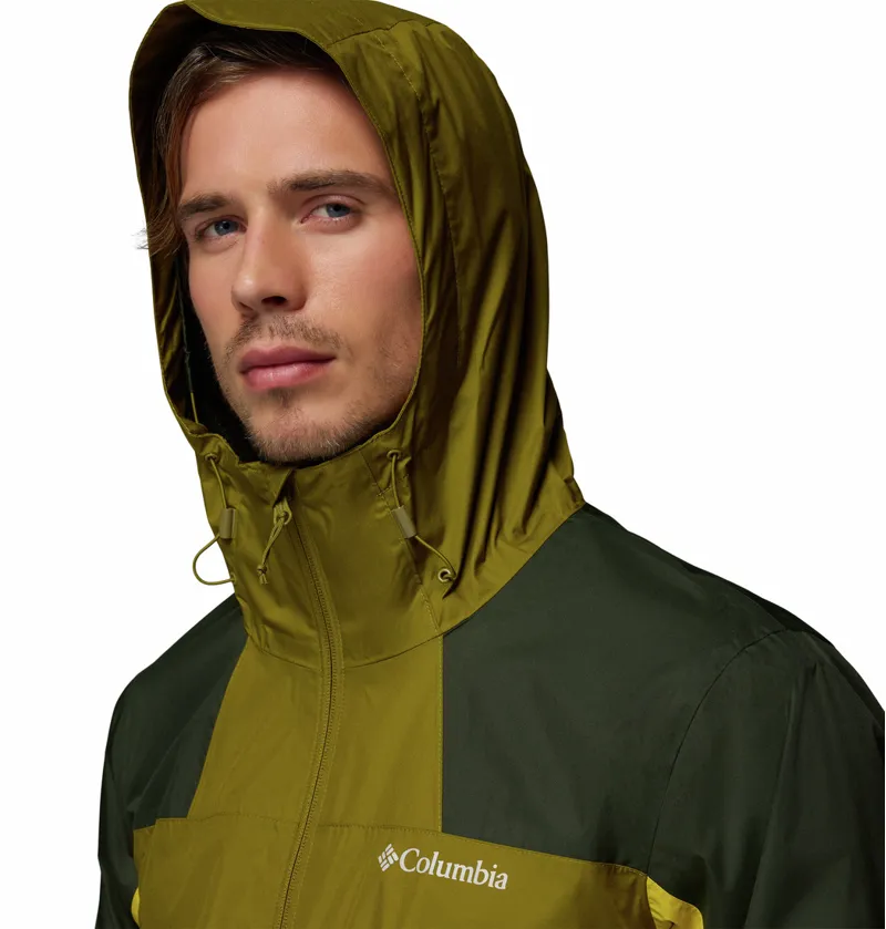 Columbia Inner Limits III Waterproof Jacket Mens in Mossy Green/Greenscape/Antique Moss-4