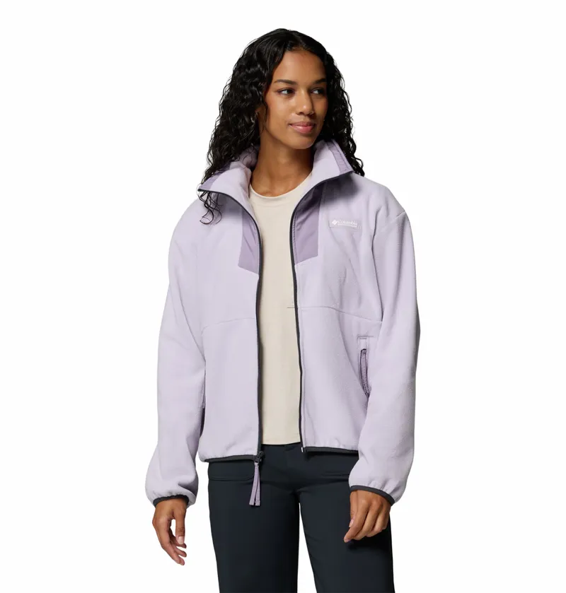 Columbia Sequoia Grove Full Zip Fleece Womens in Lavender Pearl/Shale Purple-3