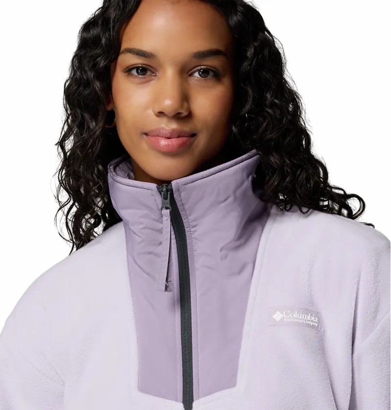 Columbia Sequoia Grove Full Zip Fleece Womens in Lavender Pearl/Shale Purple-4