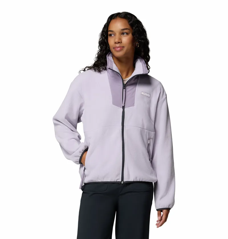 Columbia Sequoia Grove Full Zip Fleece Womens in Lavender Pearl/Shale Purple