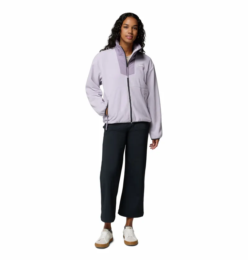 Columbia Sequoia Grove Full Zip Fleece Womens in Lavender Pearl/Shale Purple-6