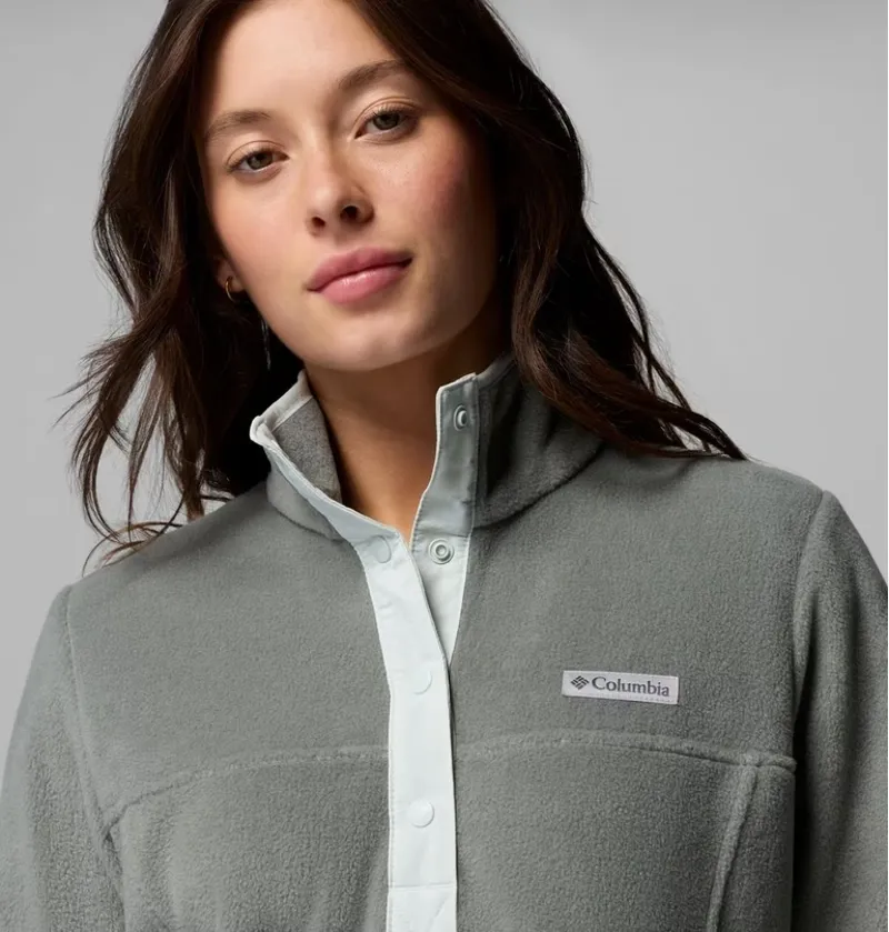 Columbia Benton Springs 1/2 Snap Pullover II Womens in Sedona Sage/Tea-3