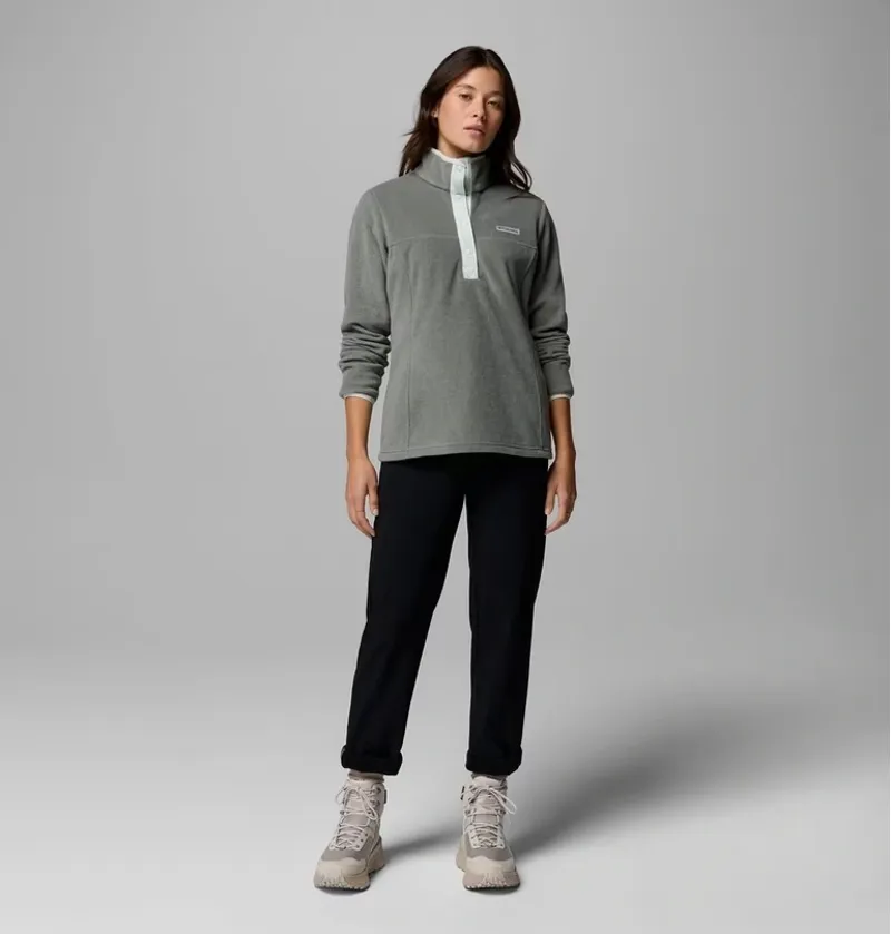 Columbia Benton Springs 1/2 Snap Pullover II Womens in Sedona Sage/Tea-4