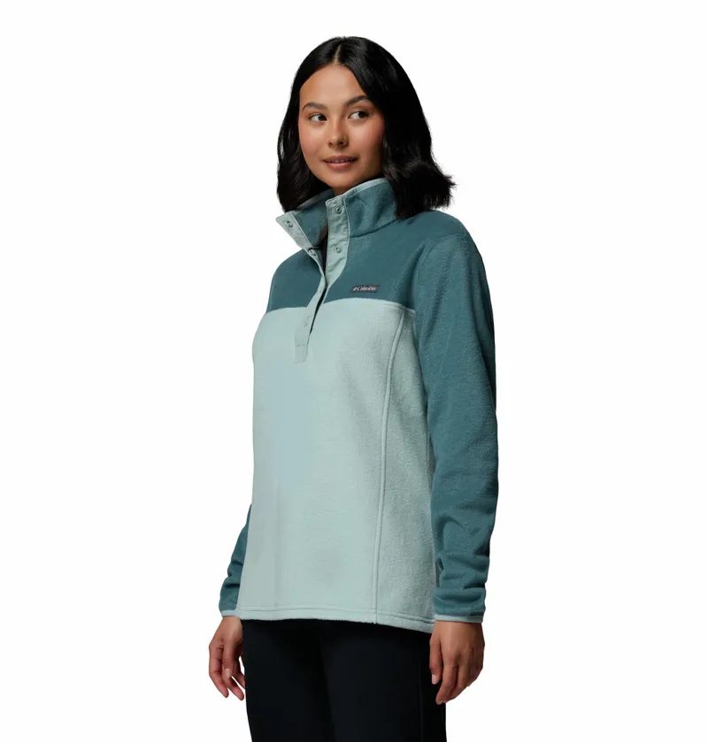 Columbia Benton Springs 1/2 Snap Pull Over II Womens in Crushed Blue/Everblue