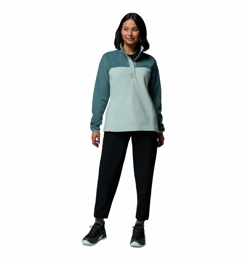 Columbia Benton Springs 1/2 Snap Pull Over II Womens in Crushed Blue/Everblue-4
