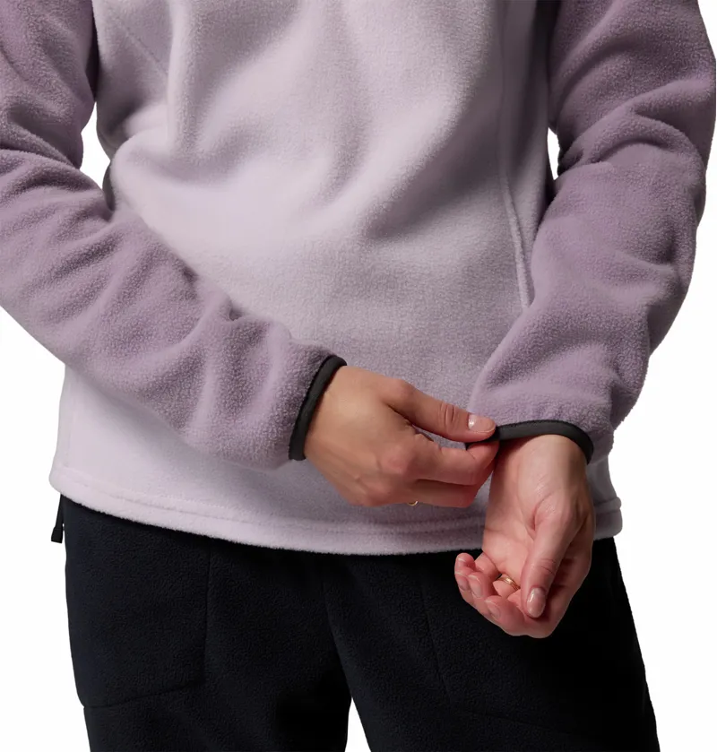 Columbia Benton Springs 1/2 Snap Pull Over II Womens in Lavender Pearl/Shale Purple/Shark-4